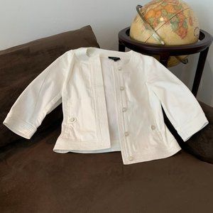 Talbots White Jean Jacket